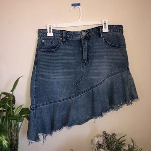 BDG Asymmetrical Denim Skirt